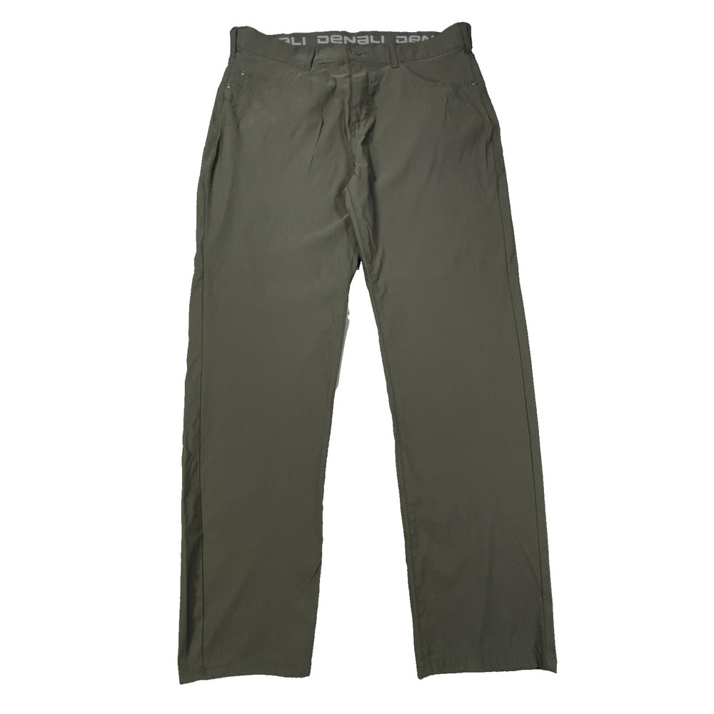 Denali Performance Pants Fits 36x29 Nylon Black Travel Stretch Slacks Preppy Ivy
